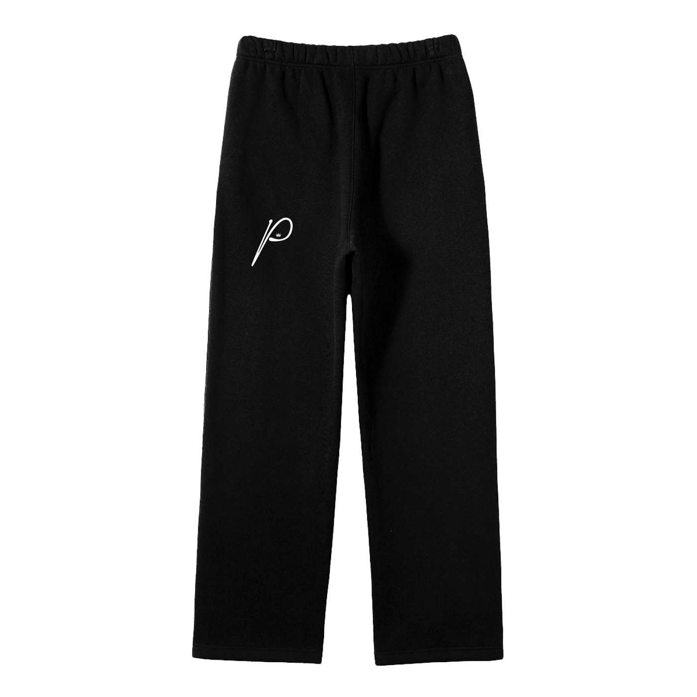 Unisex Solid Color Fleece Straight Leg Pants