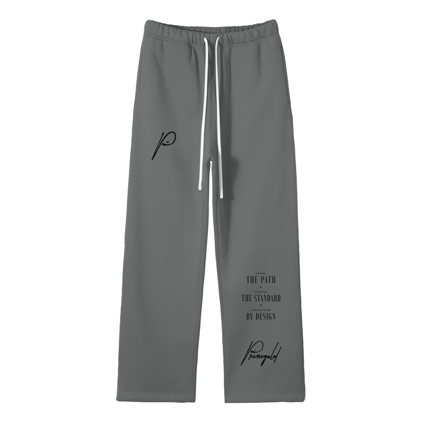 Unisex Solid Color Fleece Straight Leg Pants