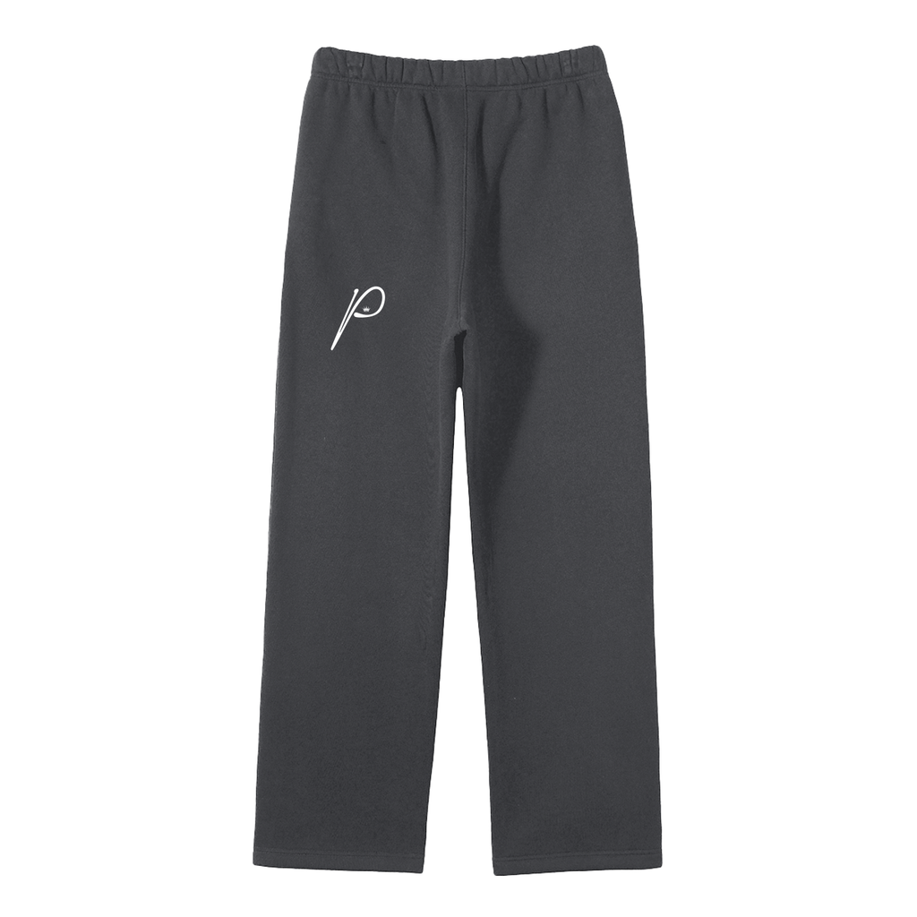 Unisex Solid Color Fleece Straight Leg Pants