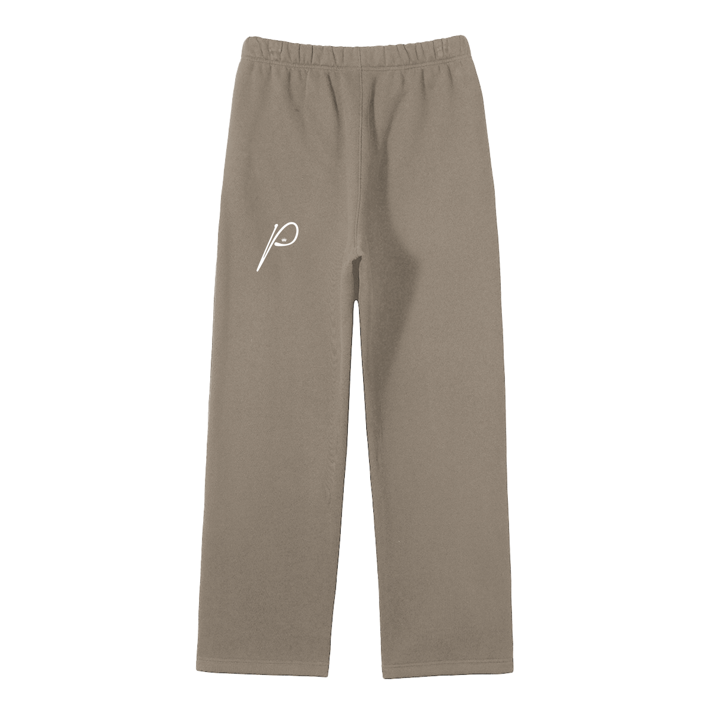 Unisex Solid Color Fleece Straight Leg Pants