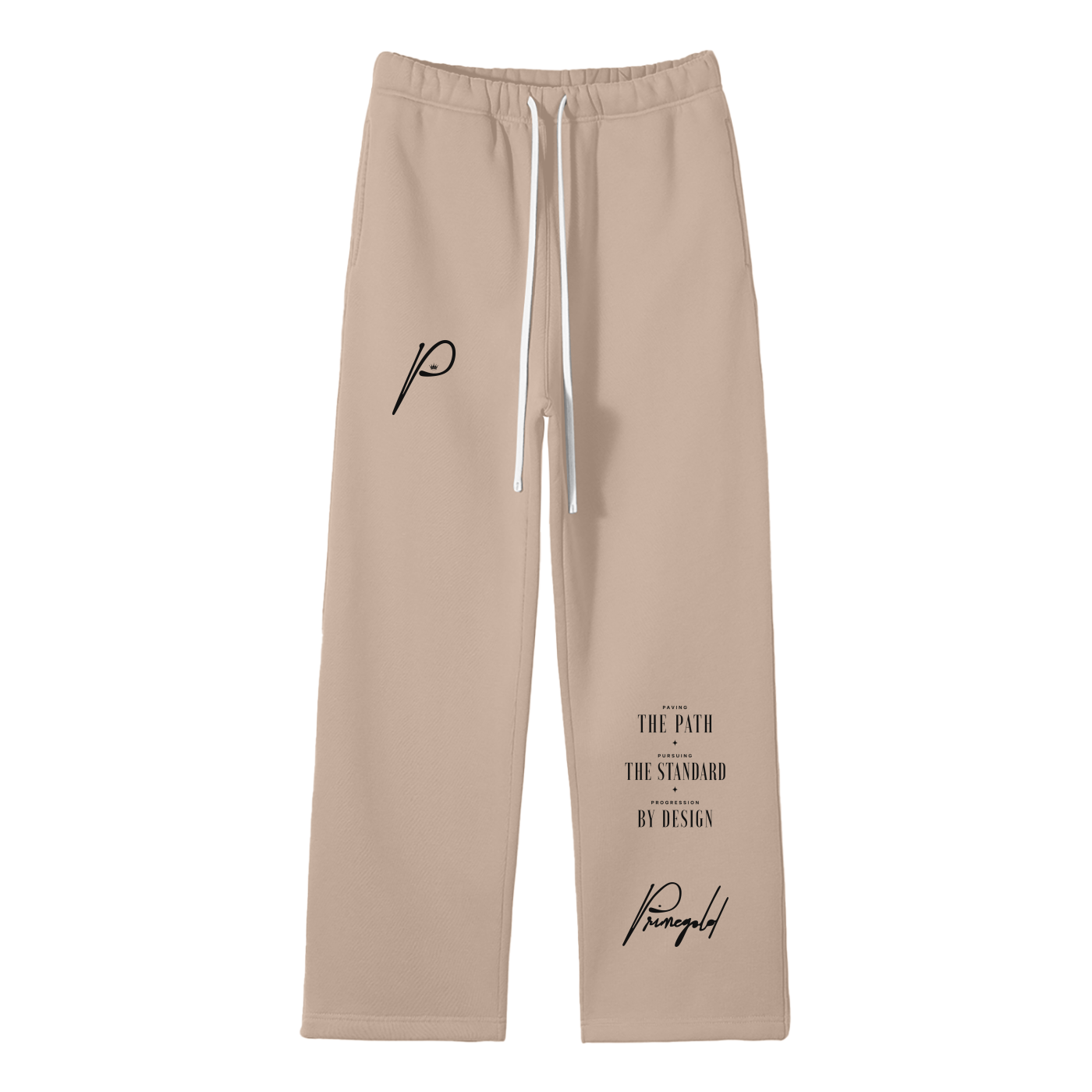 Unisex Solid Color Fleece Straight Leg Pants