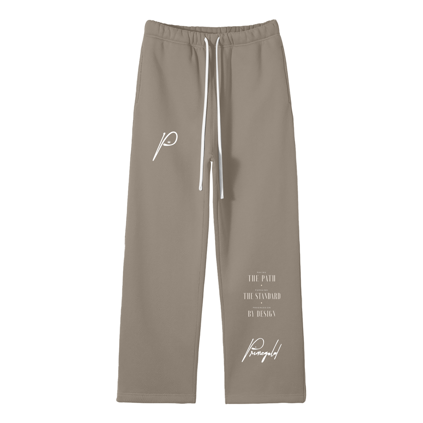 Unisex Solid Color Fleece Straight Leg Pants