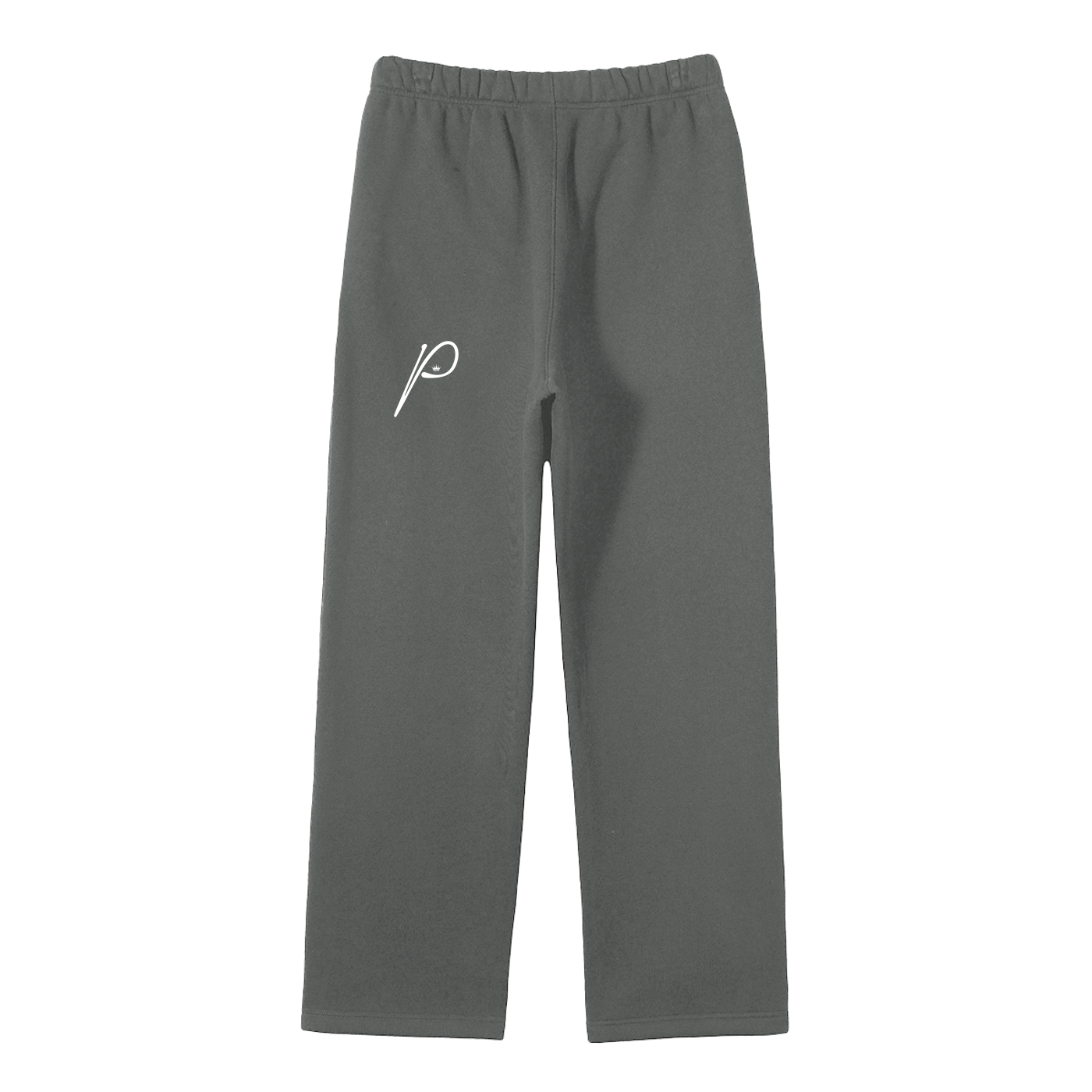 Unisex Solid Color Fleece Straight Leg Pants