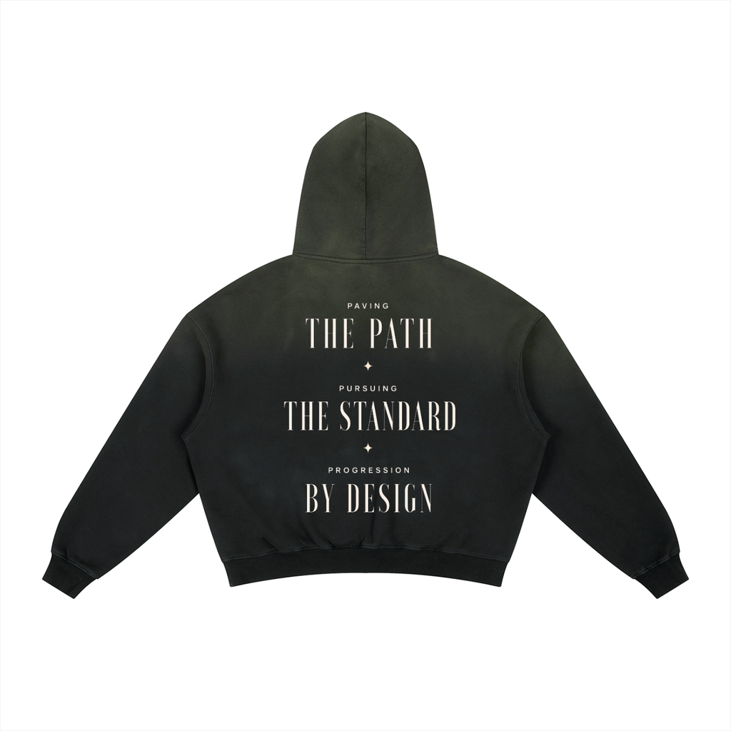 Frayed Sunfade Boxy Fleece Hoodie