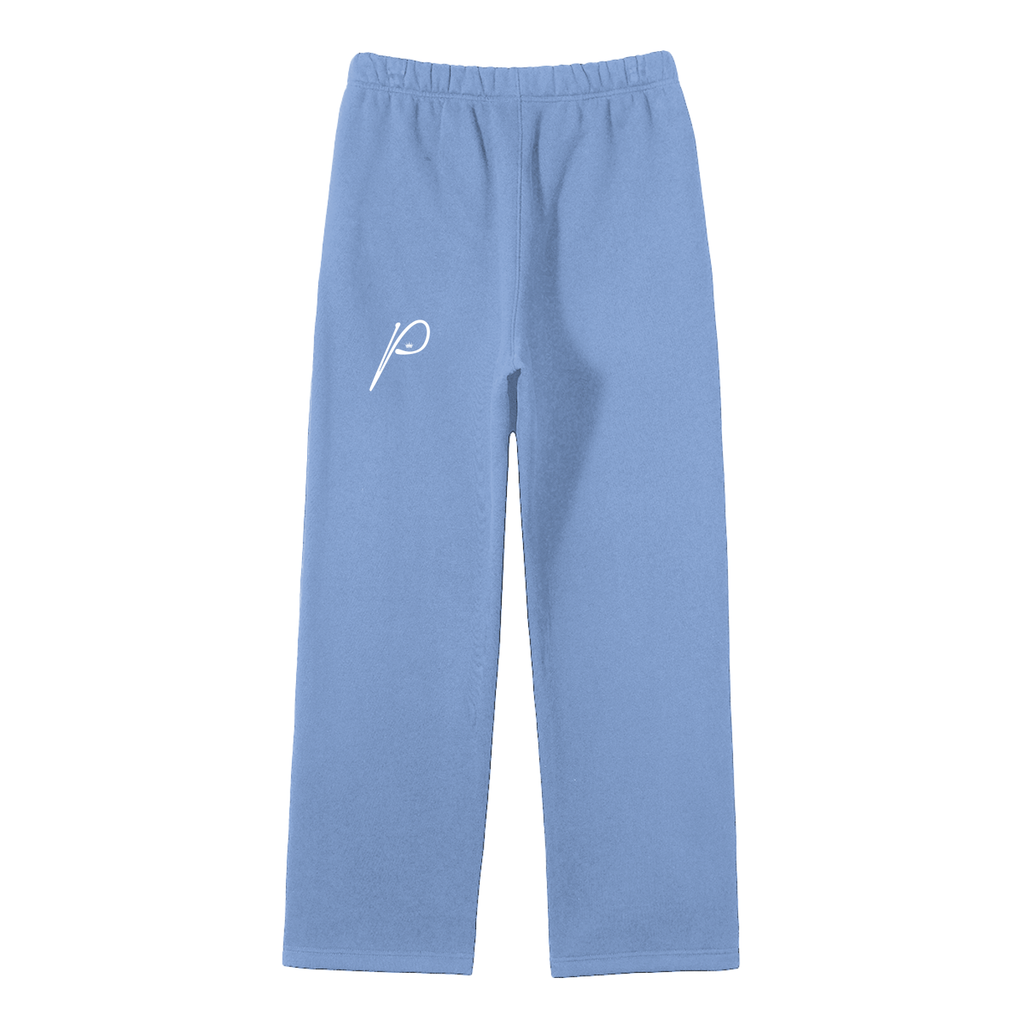 Unisex Solid Color Fleece Straight Leg Pants