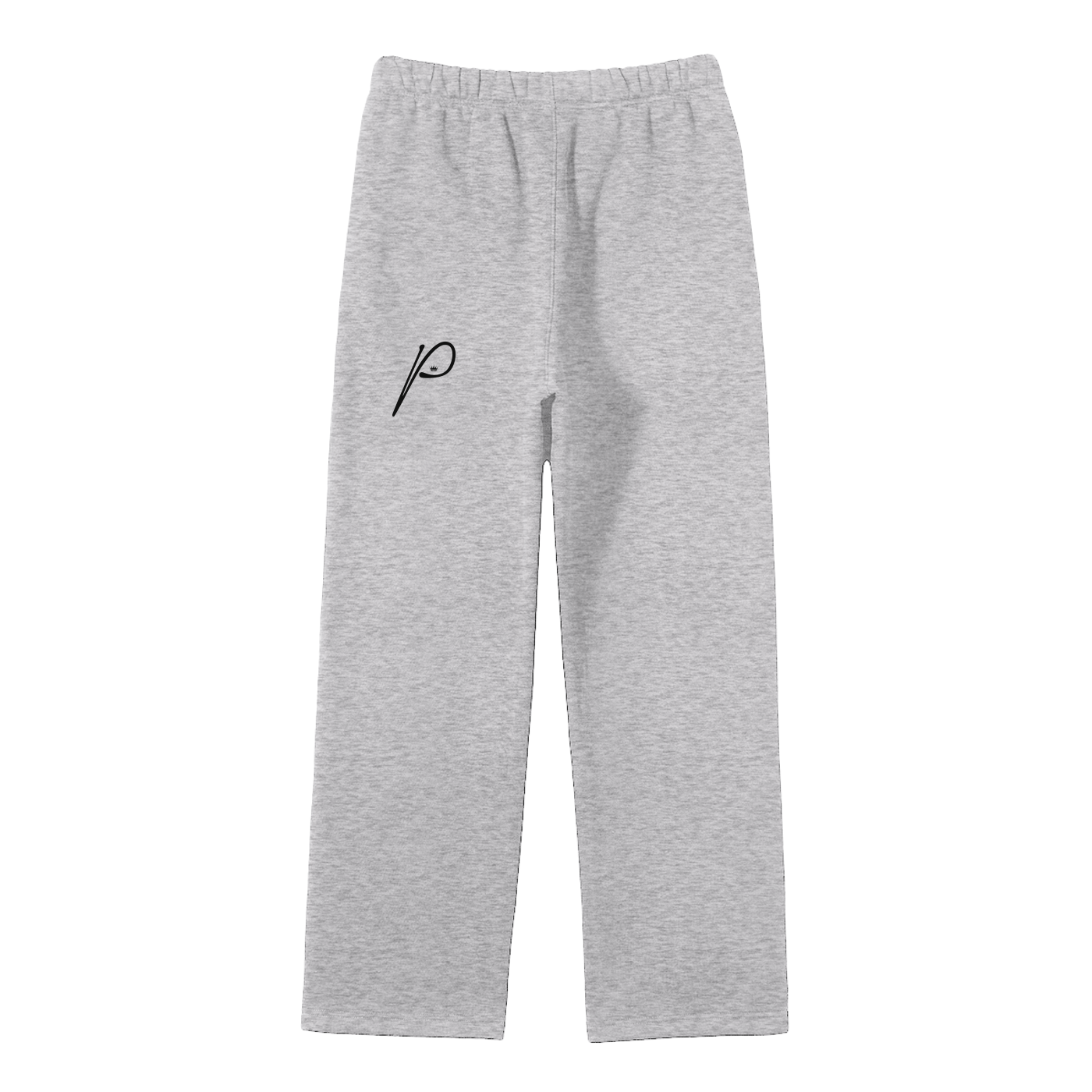 Unisex Solid Color Fleece Straight Leg Pants